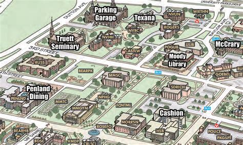 baylor campus map|vibrant baylor campus map.